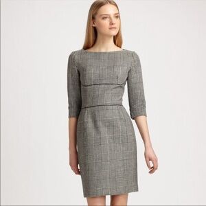 Stella McCartney Gray Ada Houndstooth Dress 42